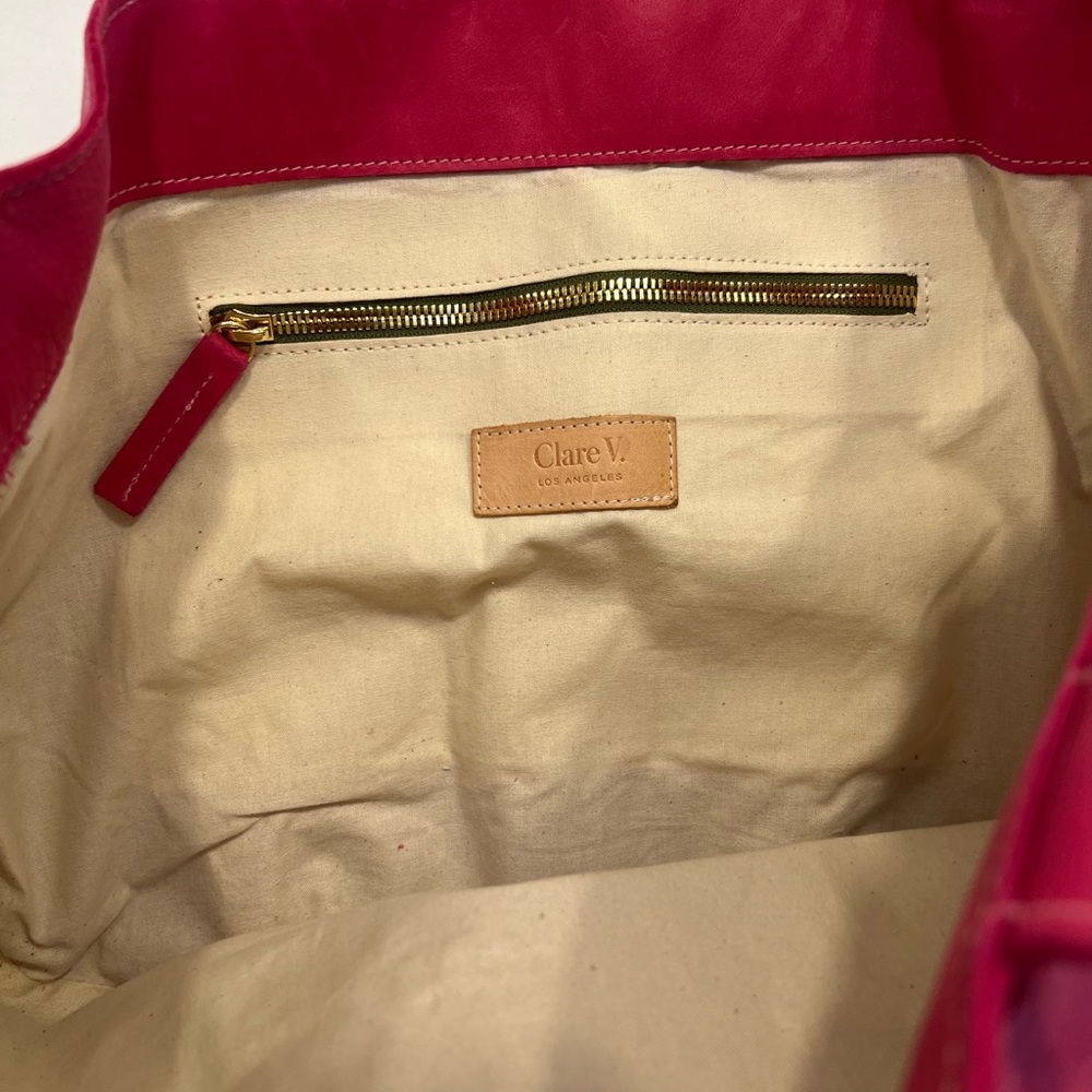 Clare V Pink Tote Bag (Barely worn) - Picture 4 of 4